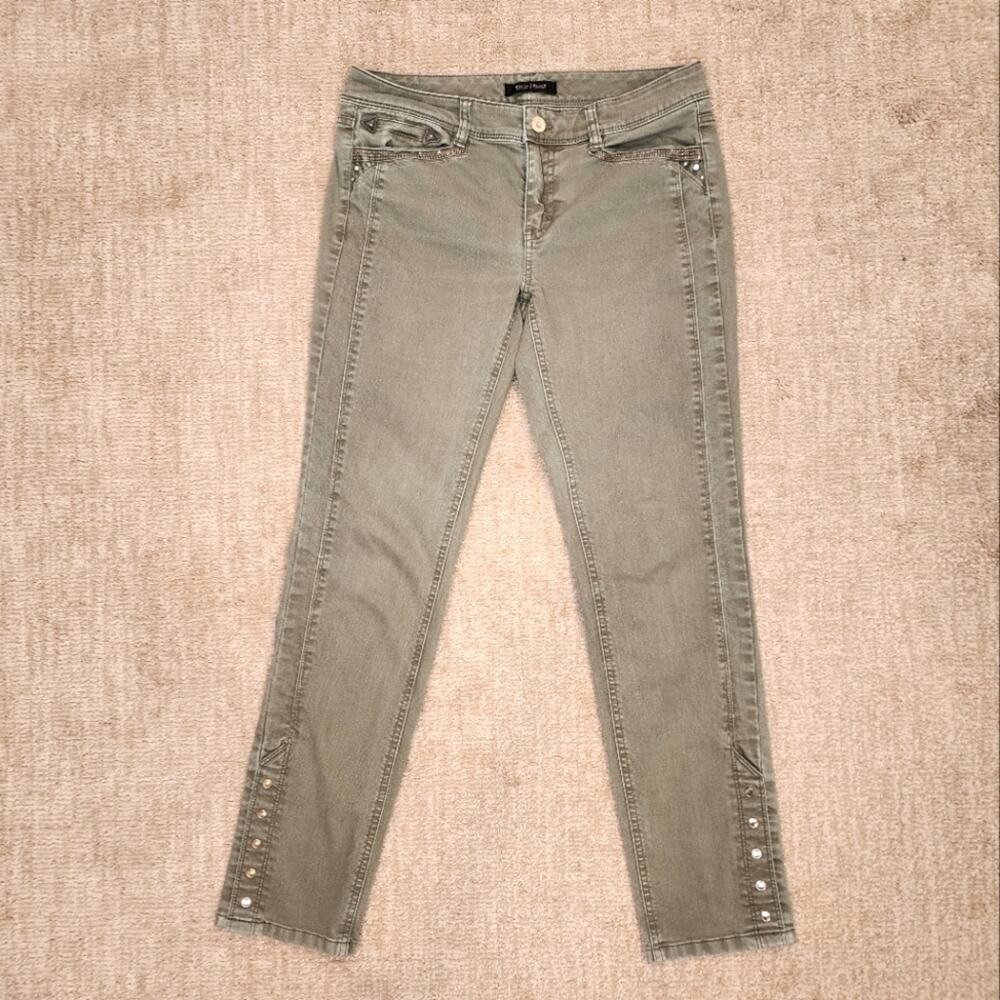 White House Black Market Green BlancSlim Ankle Pants
